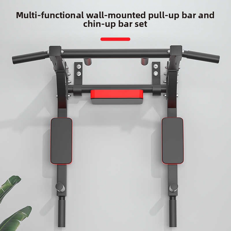 Pull Up Bar Grip - Steel Multi-Functional Indoor Wall Pull-Up Fitness