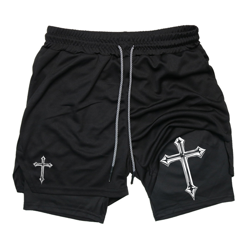 Cross Print 2-in-1 Workout Run - Crossfit Gym Gear recension och pris
