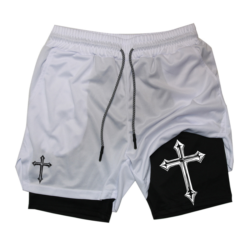 Cross Print 2-in-1 Workout Run - Crossfit Gym Gear recension och pris