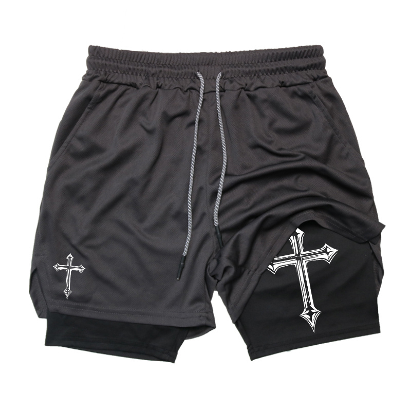 Cross Print 2-in-1 Workout Run - Crossfit Gym Gear recension och pris