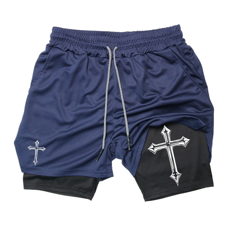 Cross Print 2-in-1 Workout Run - Crossfit Gym Gear recension och pris