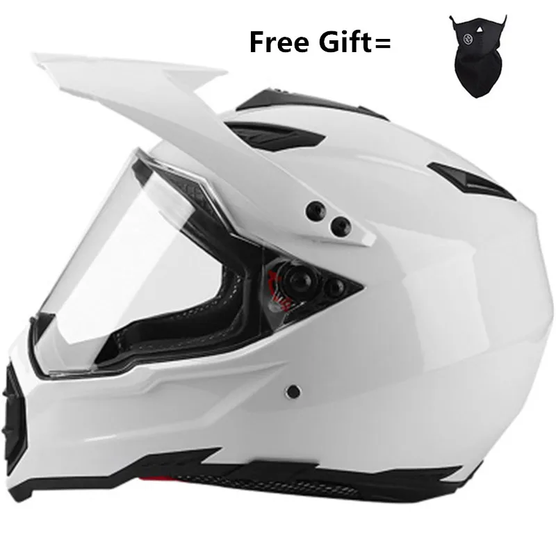 Gloss White Full Face Motorcyc - Crossfit Full Gear recension och pris