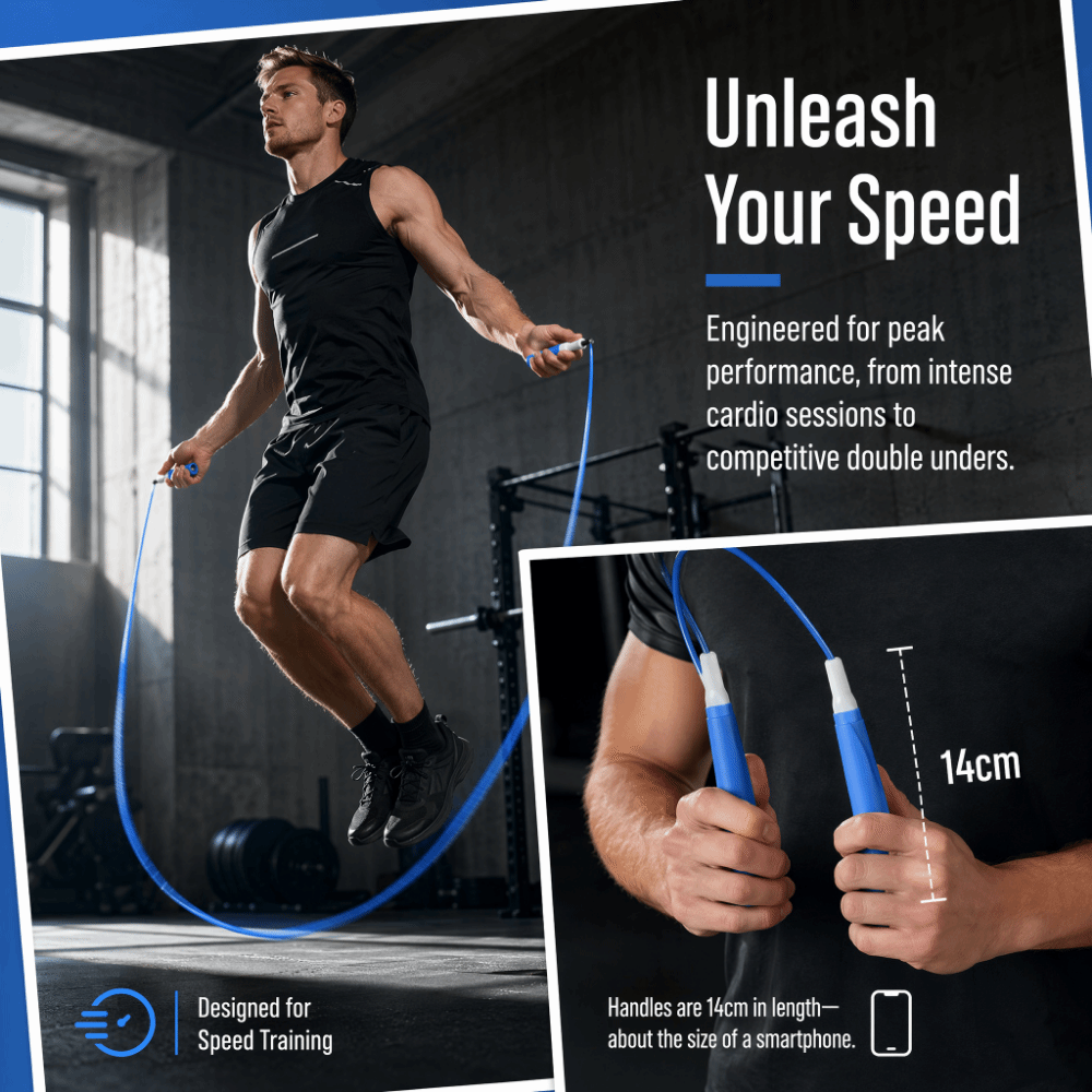 Portable Steel Wire Jump Rope  - Skipping Rope Pvc recension och pris